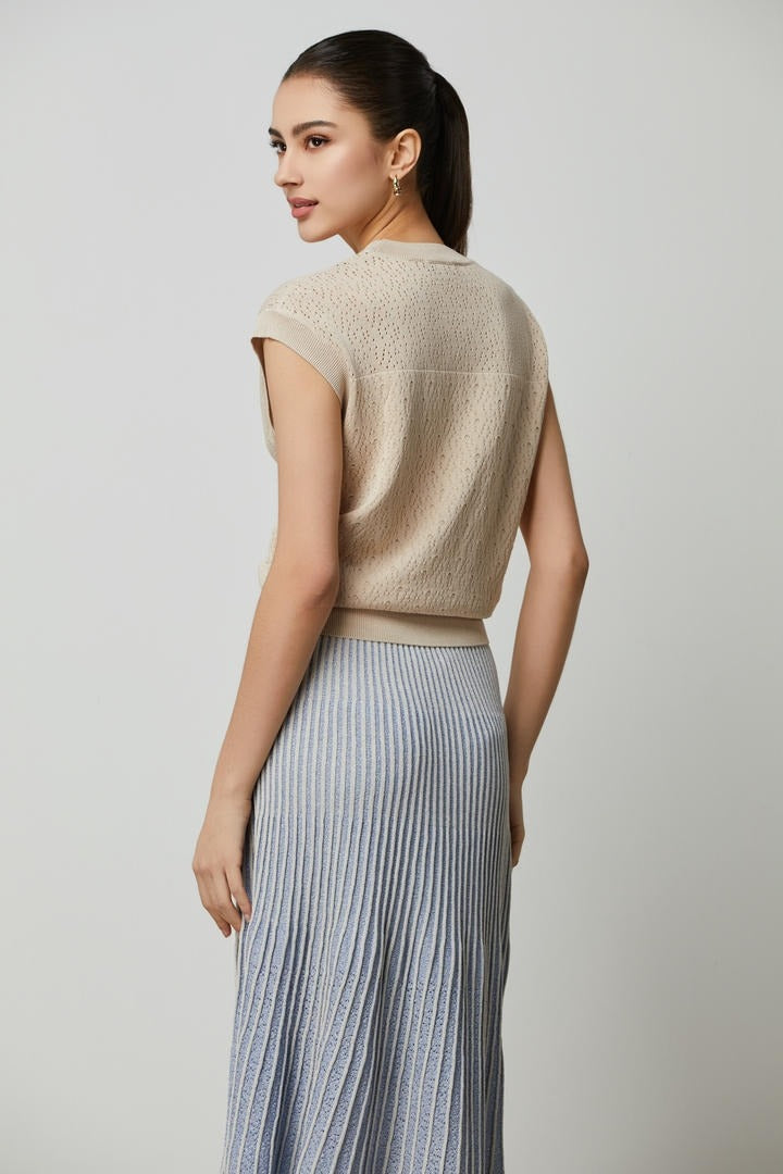 Cutout Knit Top