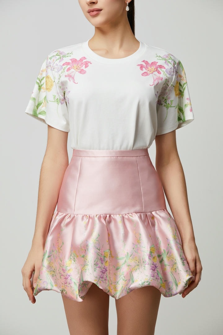 trendy floral print top