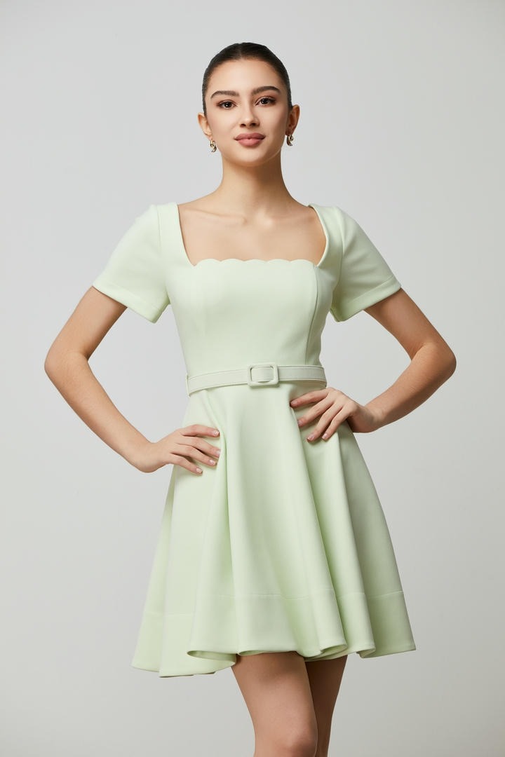 Mint Belted Dress