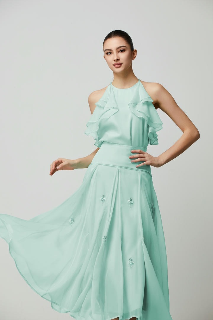 Green Midi Skirt