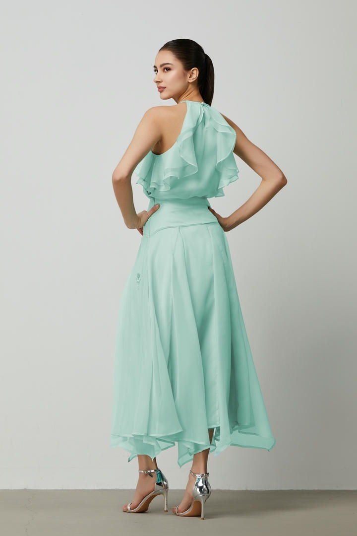 Green Midi Skirt