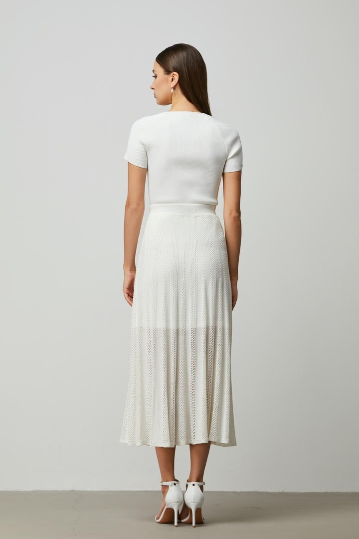Strips Knitted Skirt