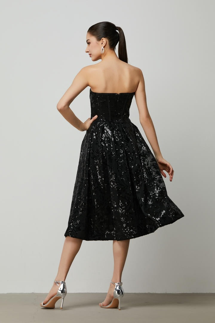 Embellished Mesh Dress