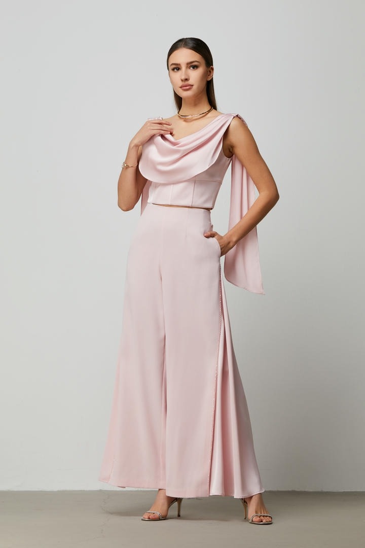 Pink Wide Leg Pants