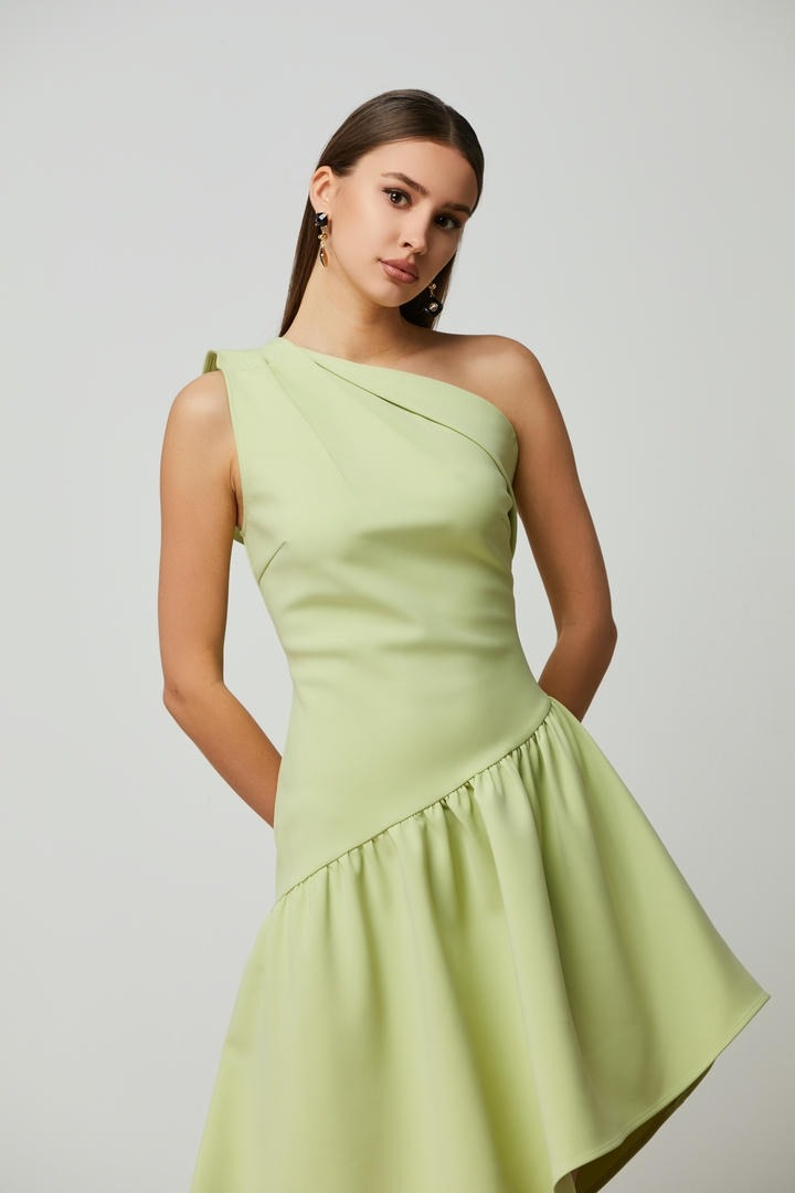 Asymmetrical One Shoulder Dress