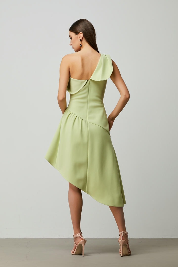 Asymmetrical One Shoulder Dress