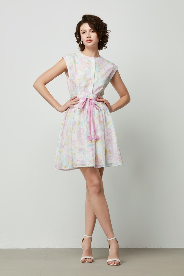 Printed Mini Dress