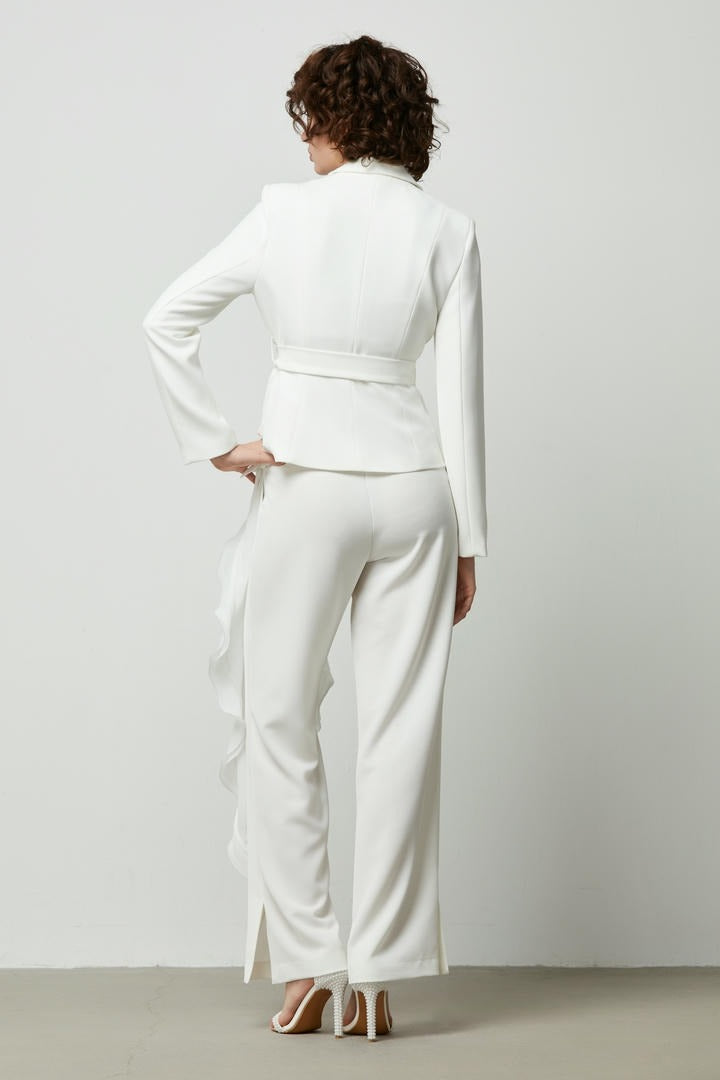 High-Waist Slit Pants