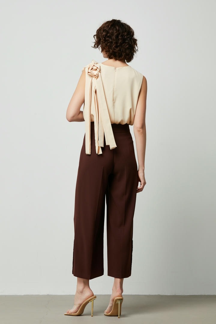 Statement Flowers Chiffon Blouse