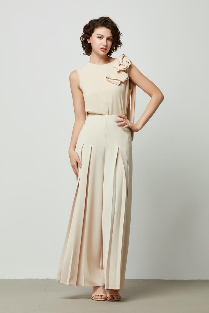 Pleats wide Pants