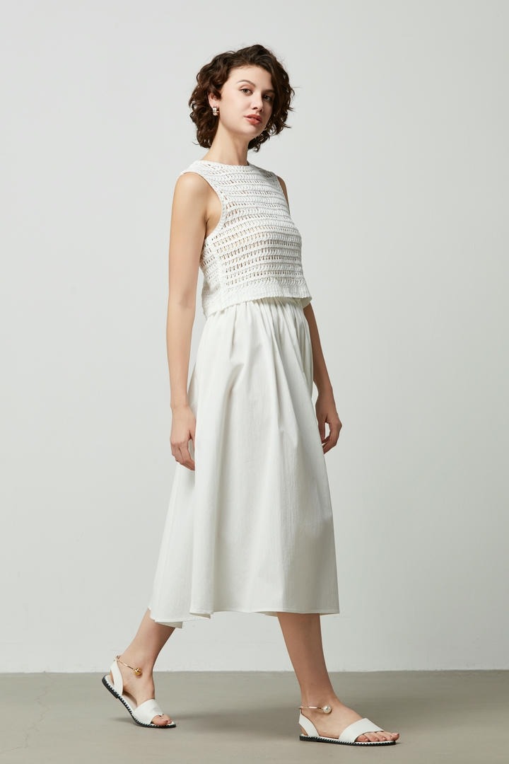 Rope Belt A-line skirt
