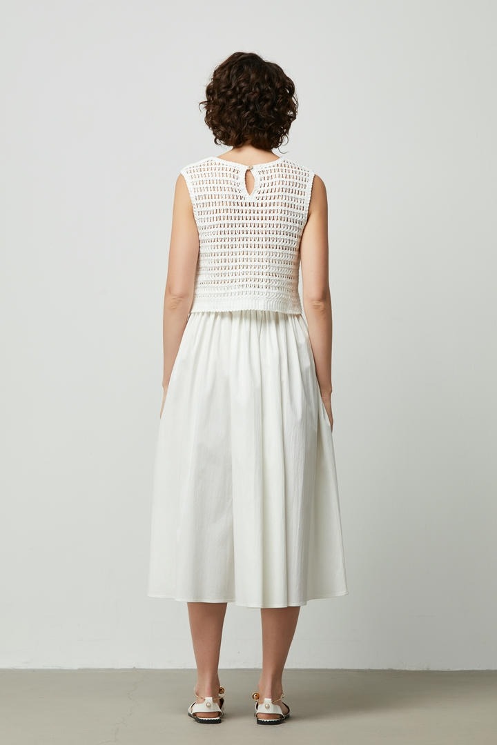Rope Belt A-line skirt