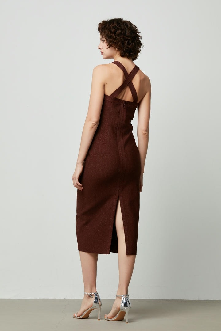 Fringe Midi Knit Dress