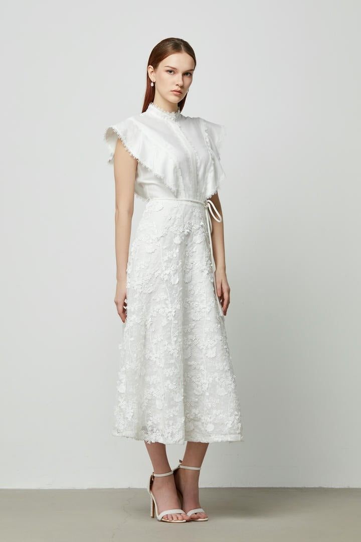 Statement cape sleeves Dress