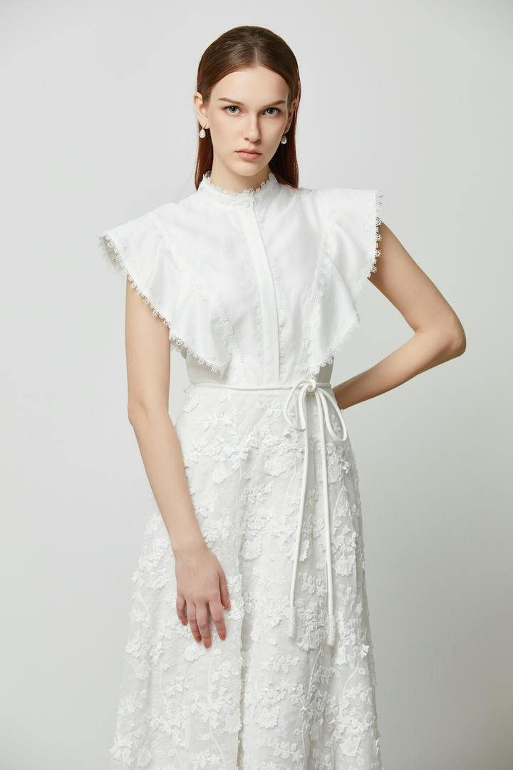 Statement cape sleeves Dress