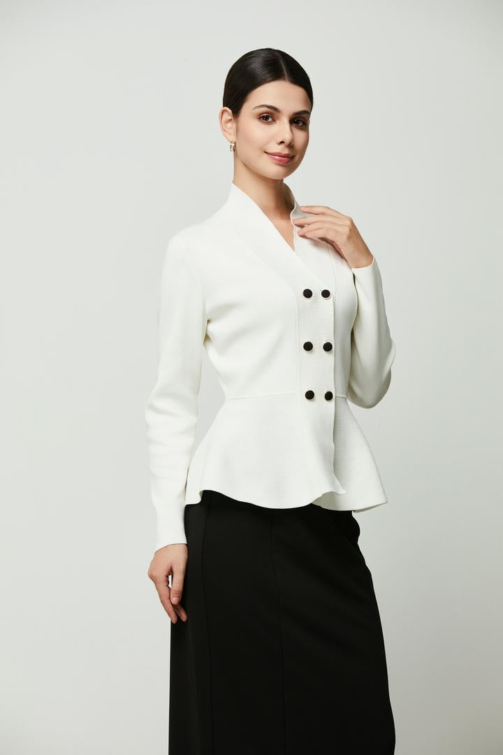 Peplum Elegance Cardigen