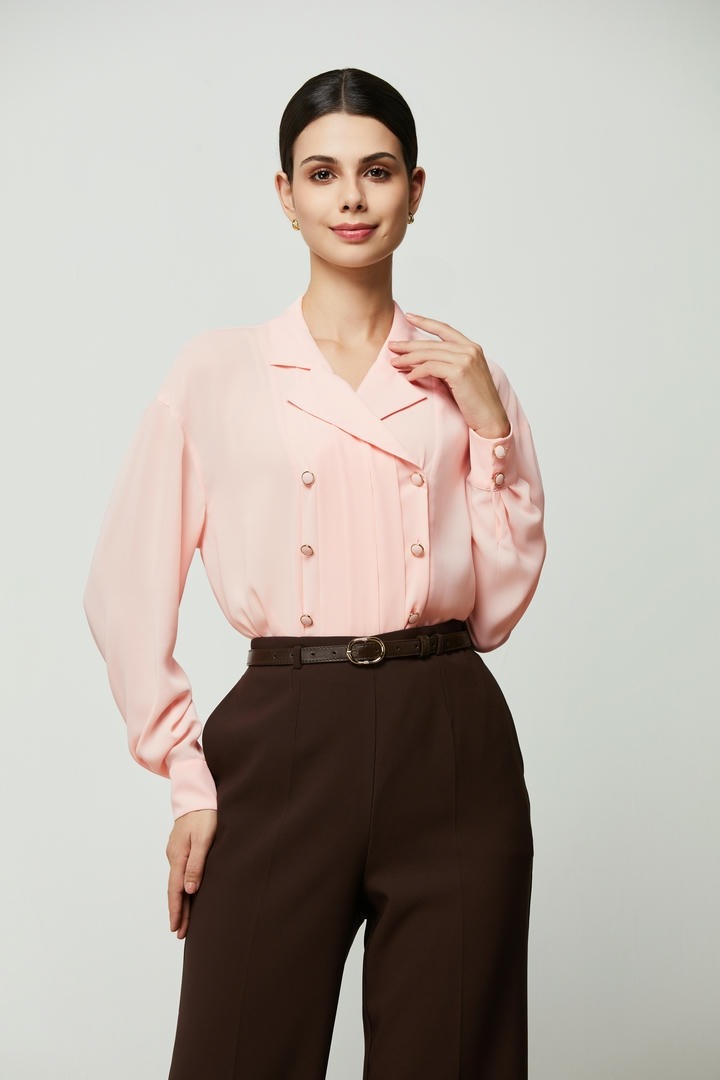 Double Breasted Rose Shirt