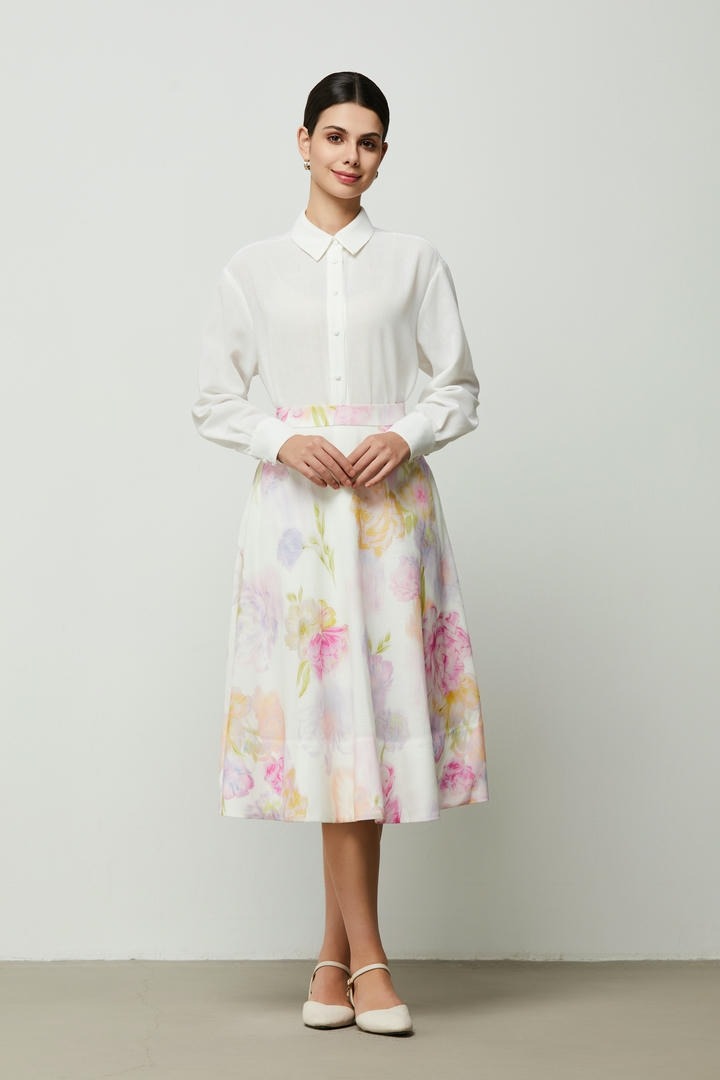 White Cotton Linen Shirt