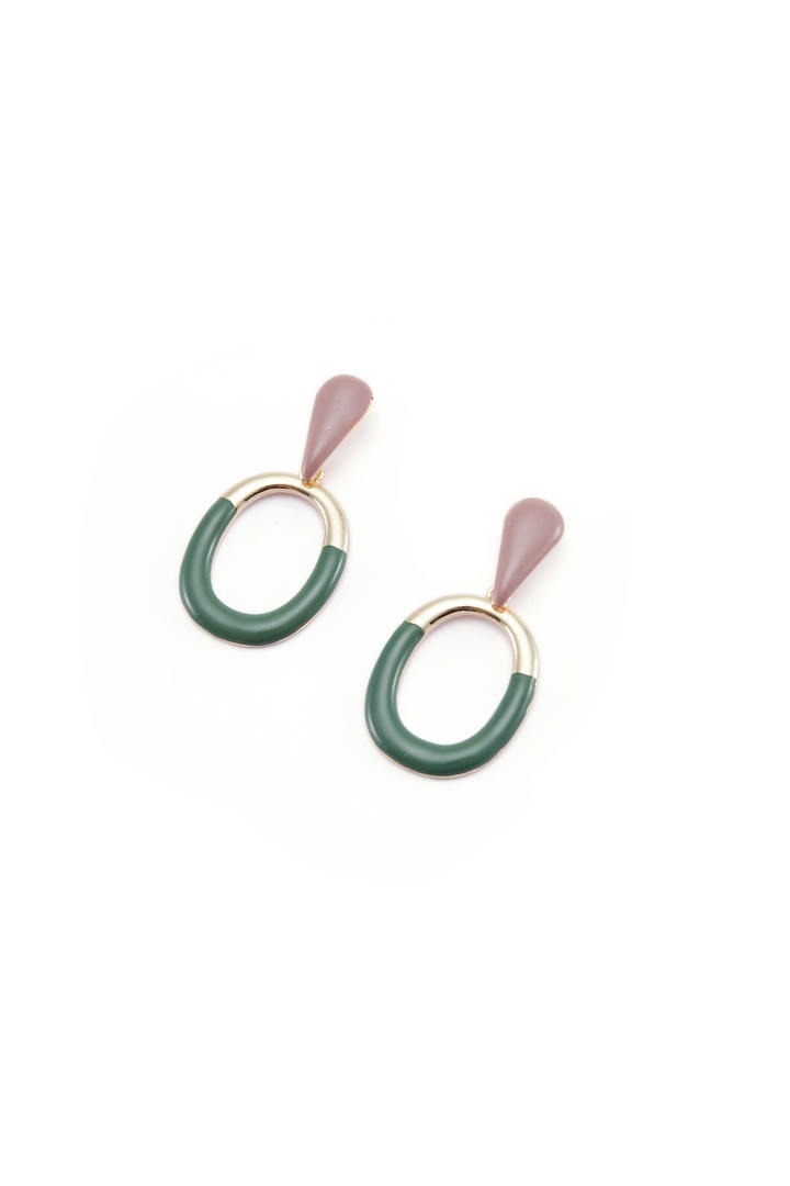 Double Drop oval Earrings