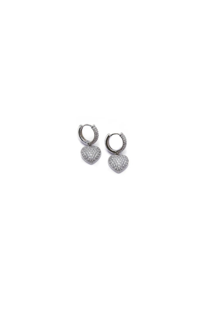 Double Drop heart Earrings