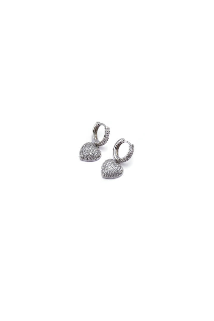 Double Drop heart Earrings