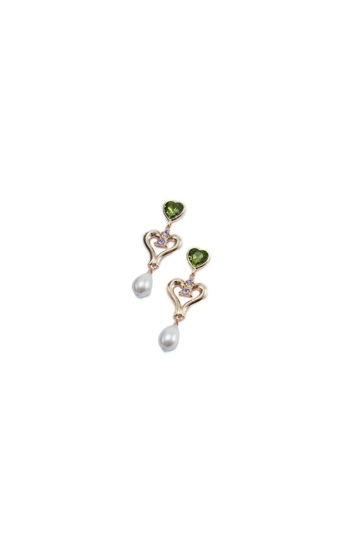 Heart Drop Earrings
