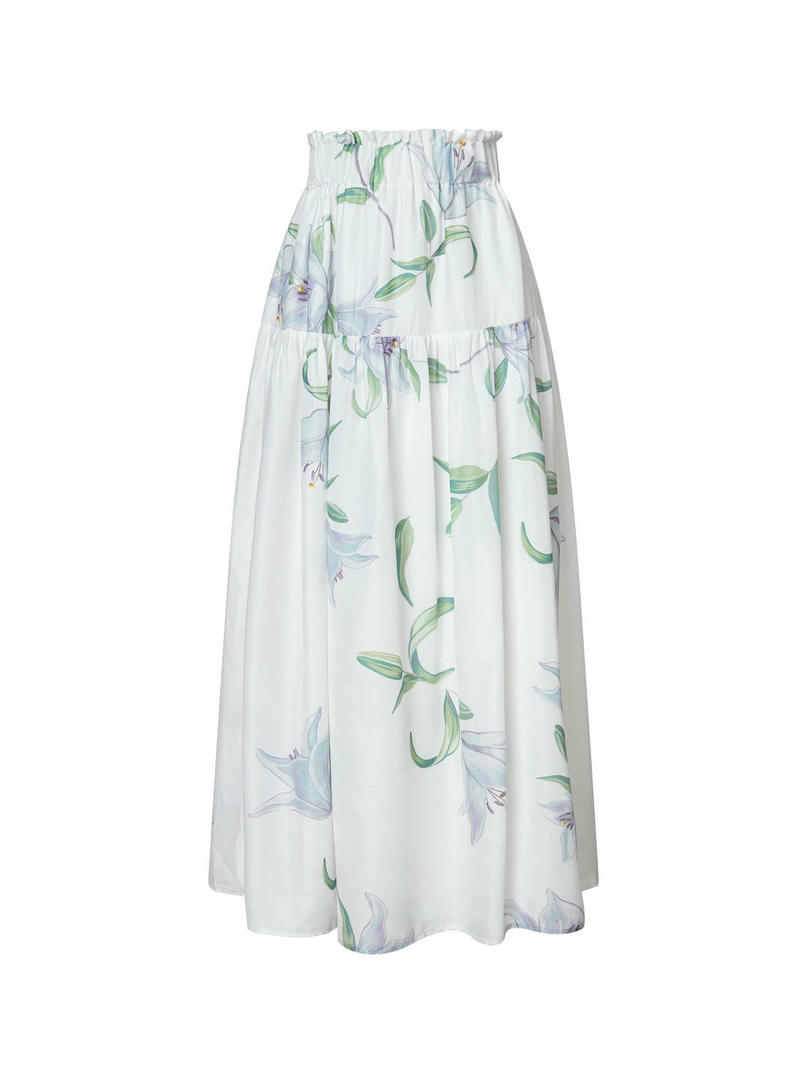 Full-Length floral print Skirt