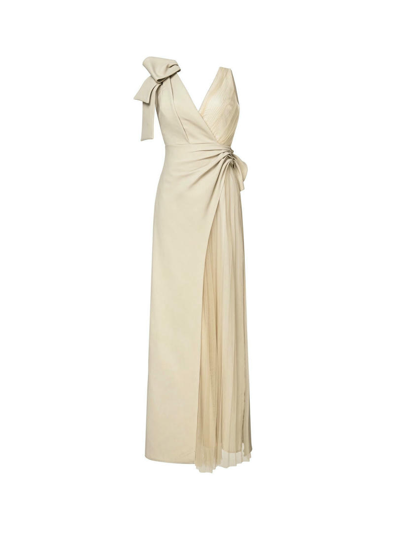 bow-tie shoulder dress