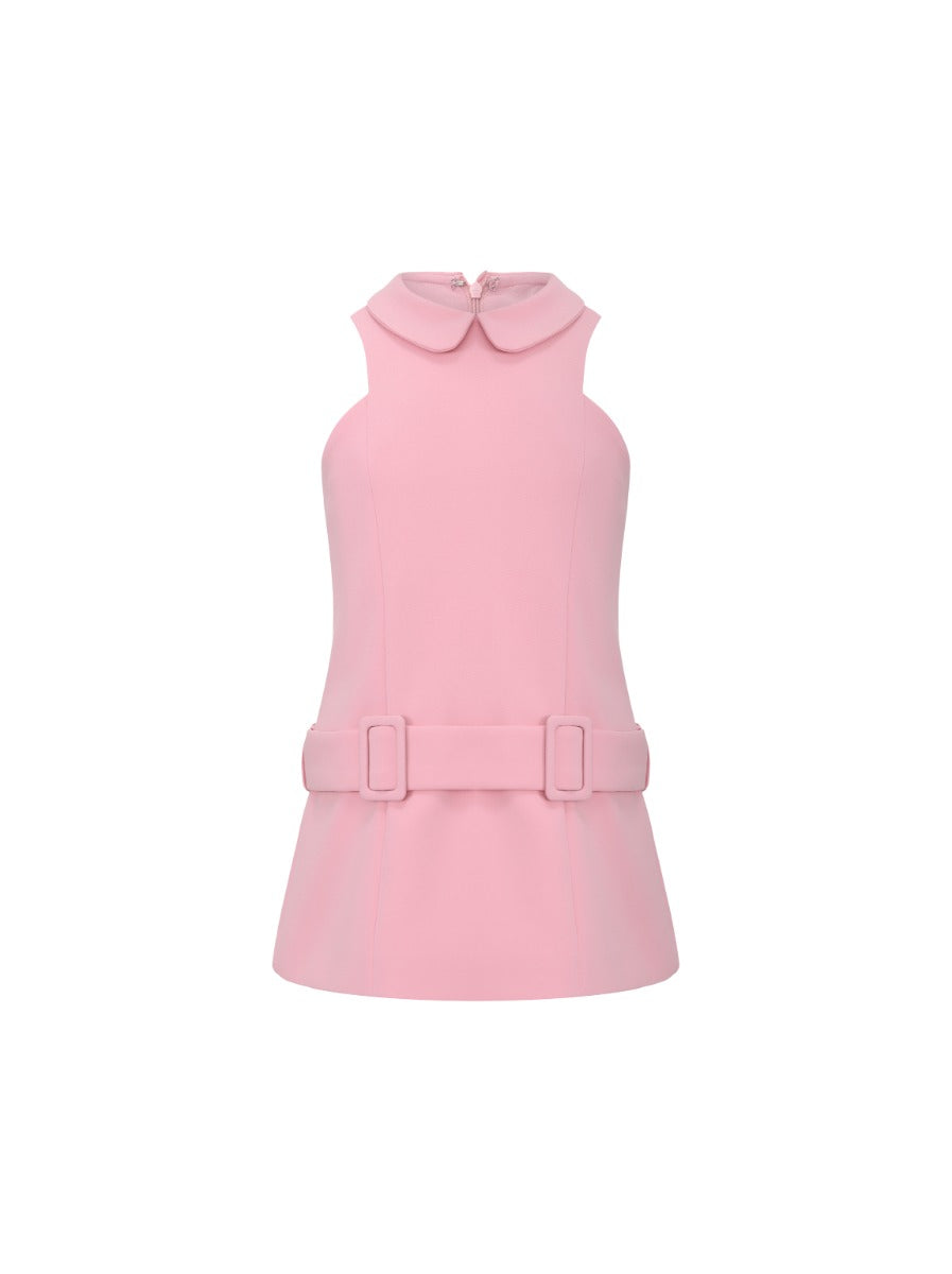 Kids Pink Crepe Dress