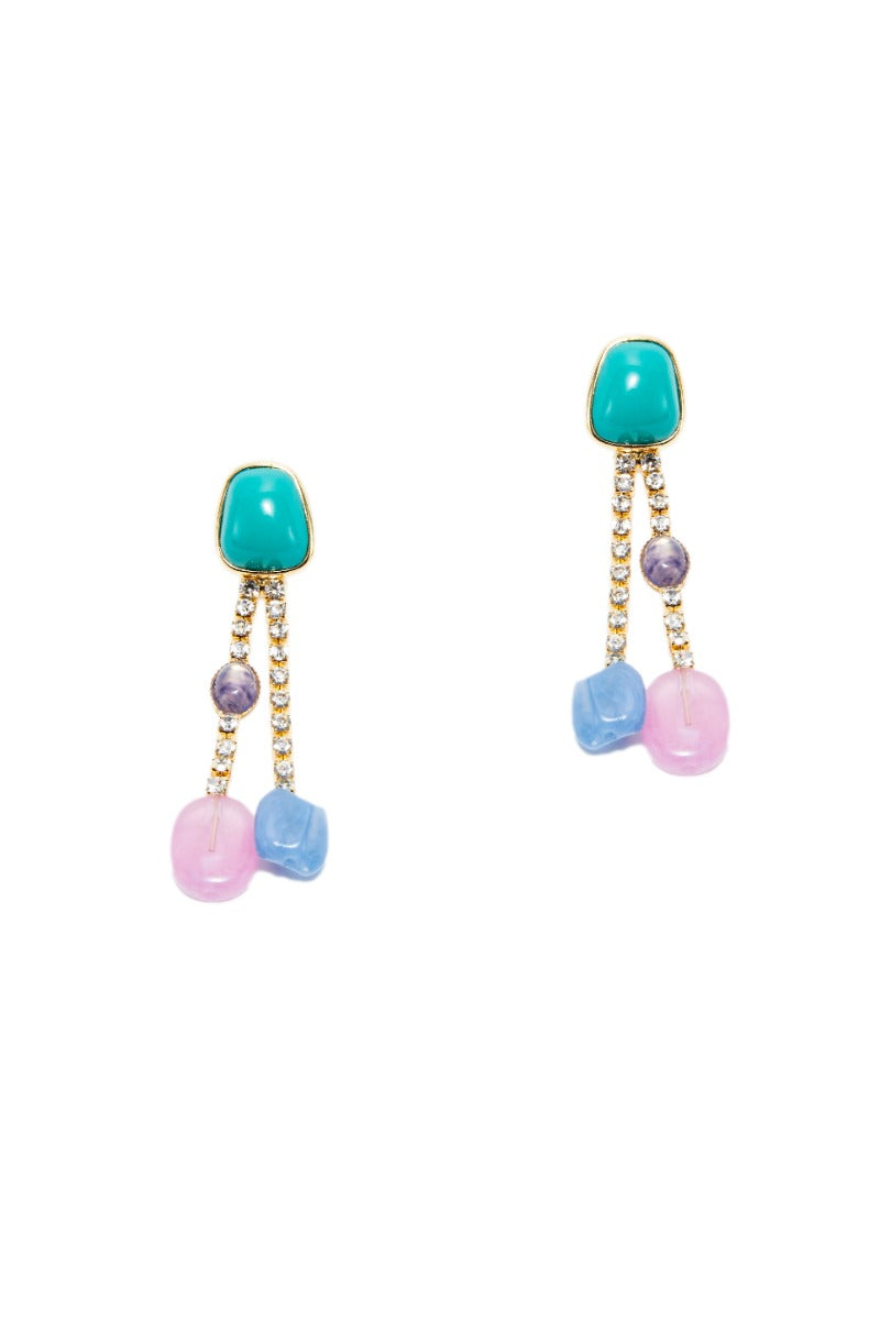 resin stones earrings