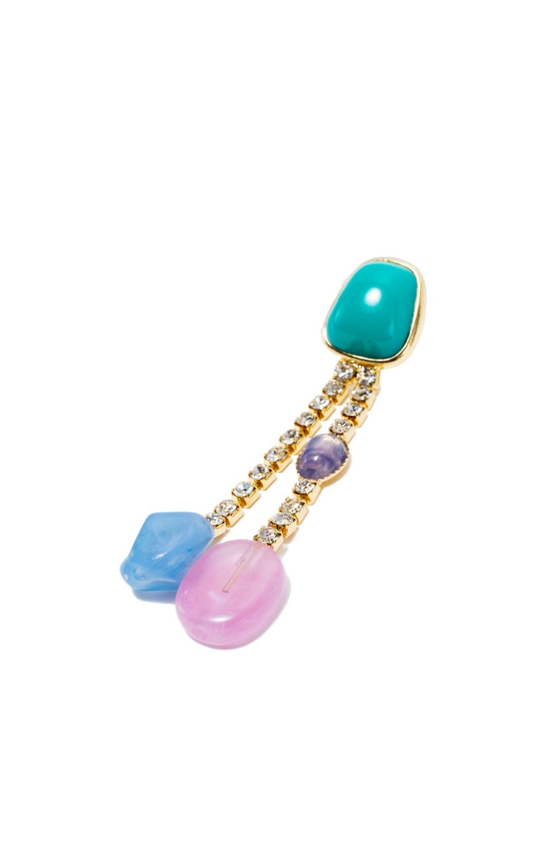 resin stones earrings