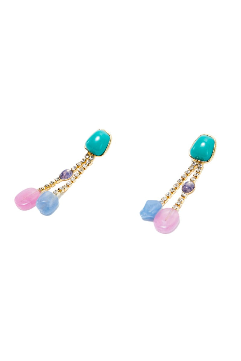 resin stones earrings