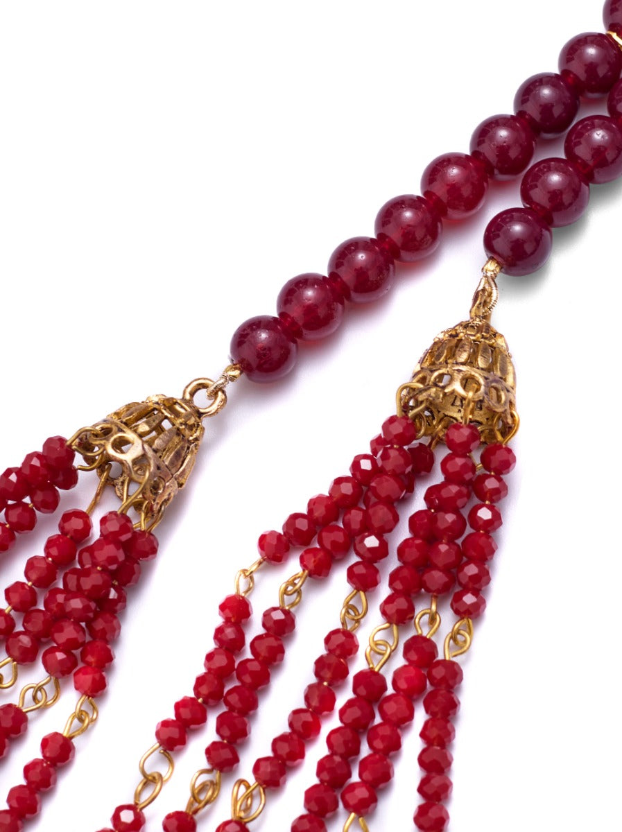 Crimson Bead Necklace