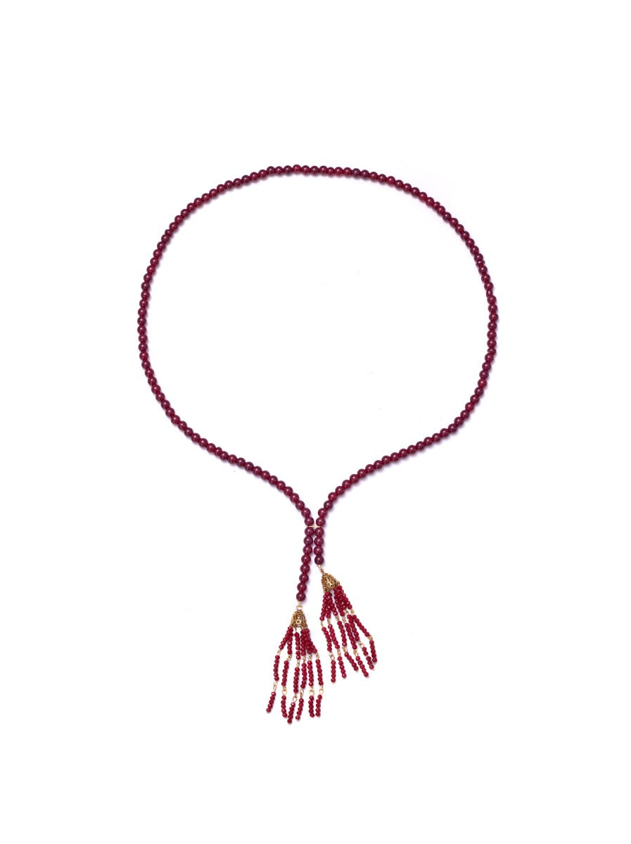 Crimson Bead Necklace