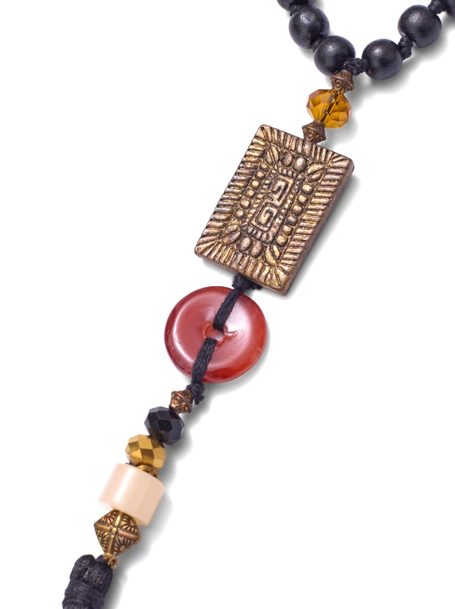 Black Tassel Necklace