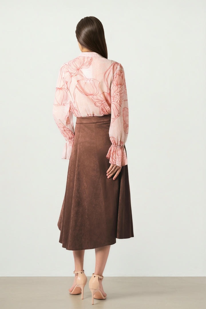CHIFFON BLOUSE WITH SCARF