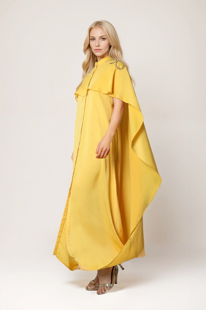 Embellished shoulders kaftan