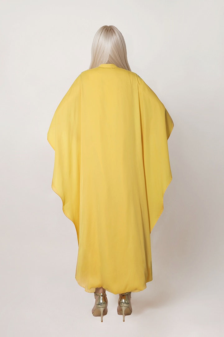 Embellished shoulders kaftan