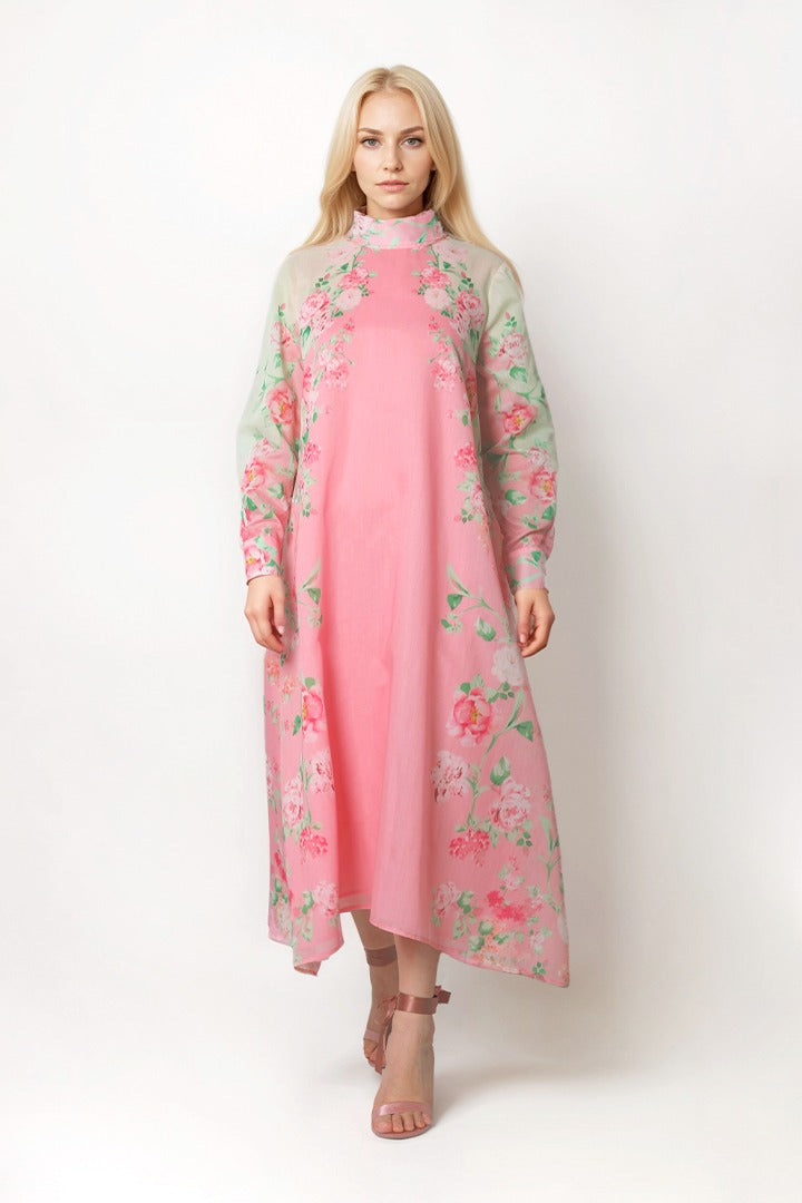 Printed loose-cut kaftan