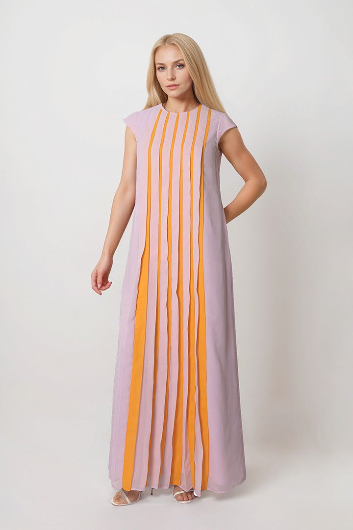 Pleated Full-Length Kaftan