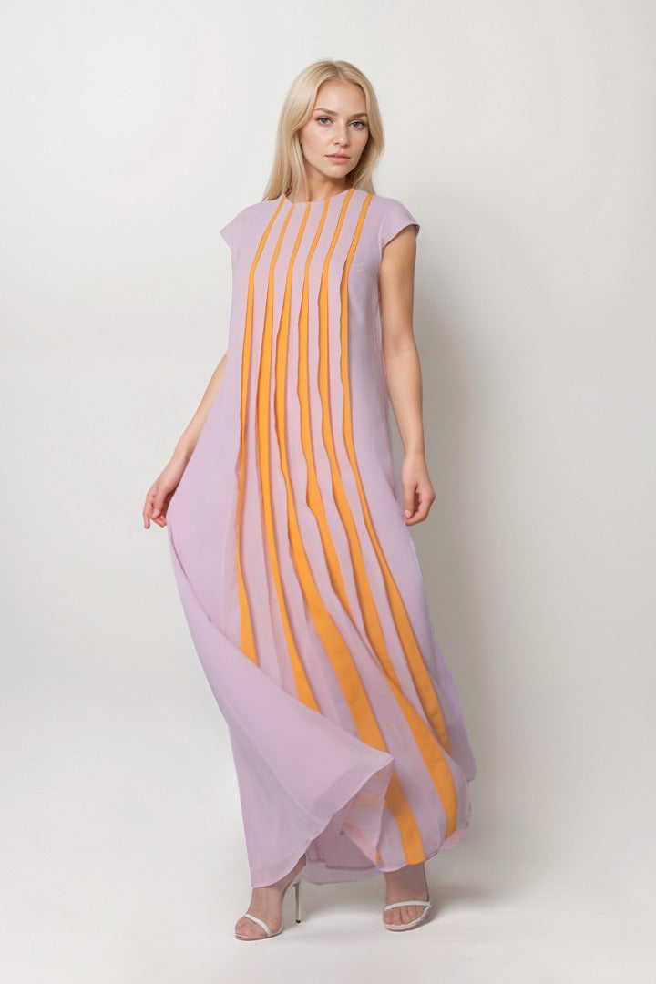 Pleated Full-Length Kaftan