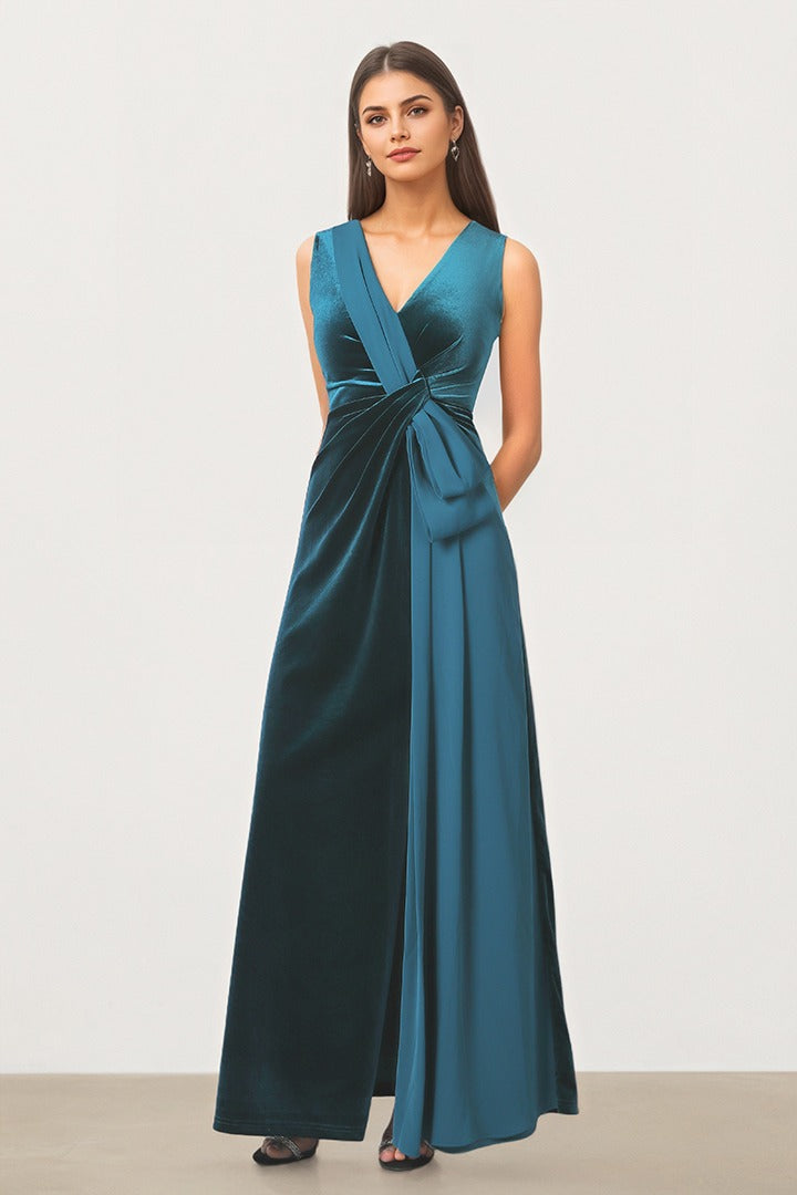 Coral Drape Dress