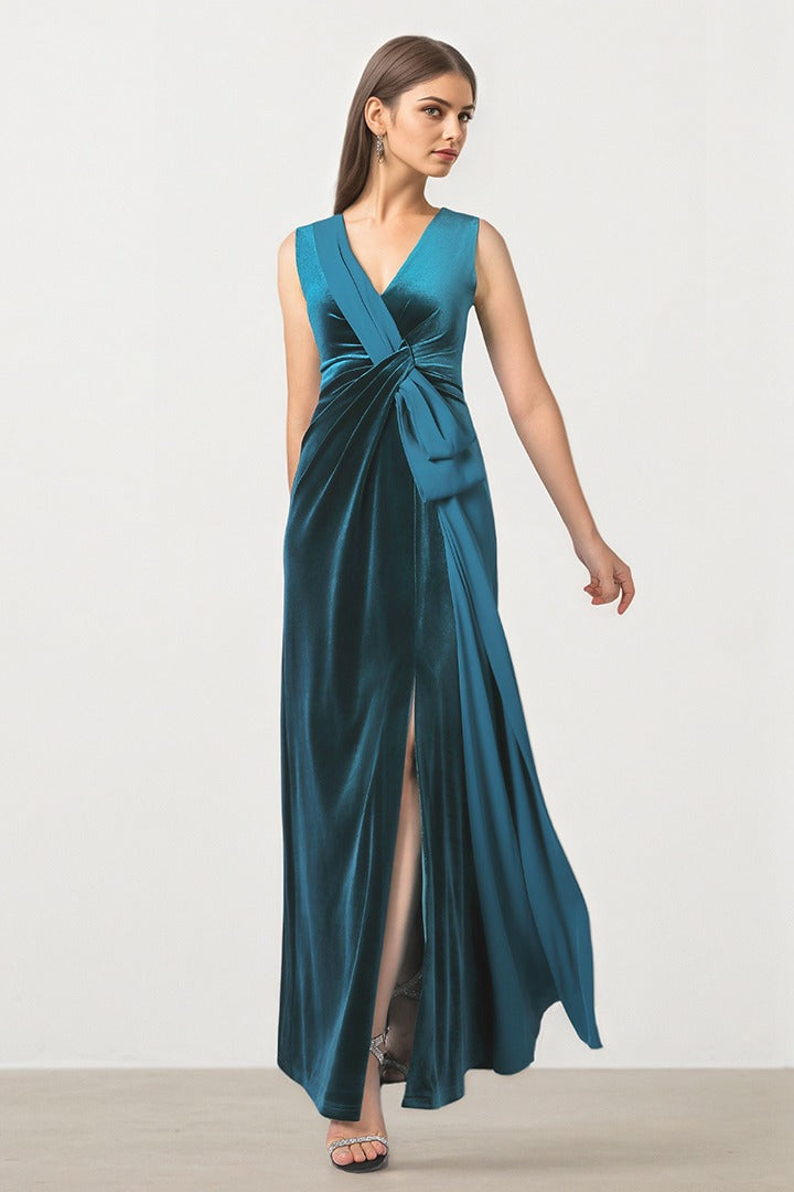Coral Drape Dress