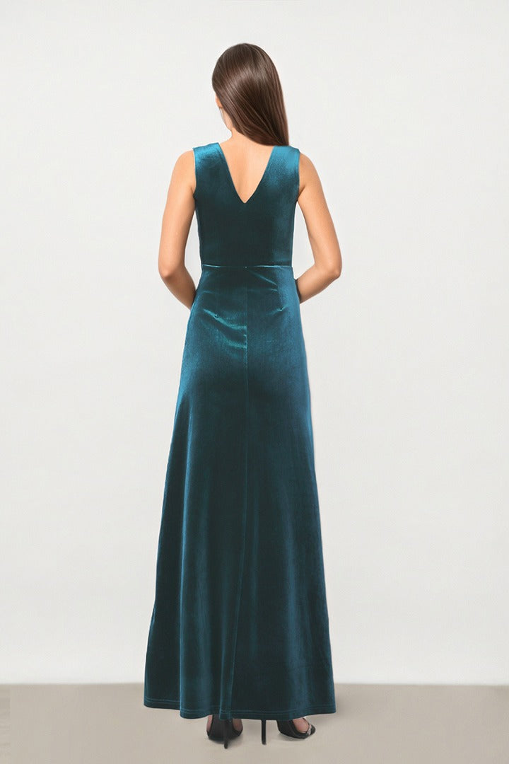 Coral Drape Dress