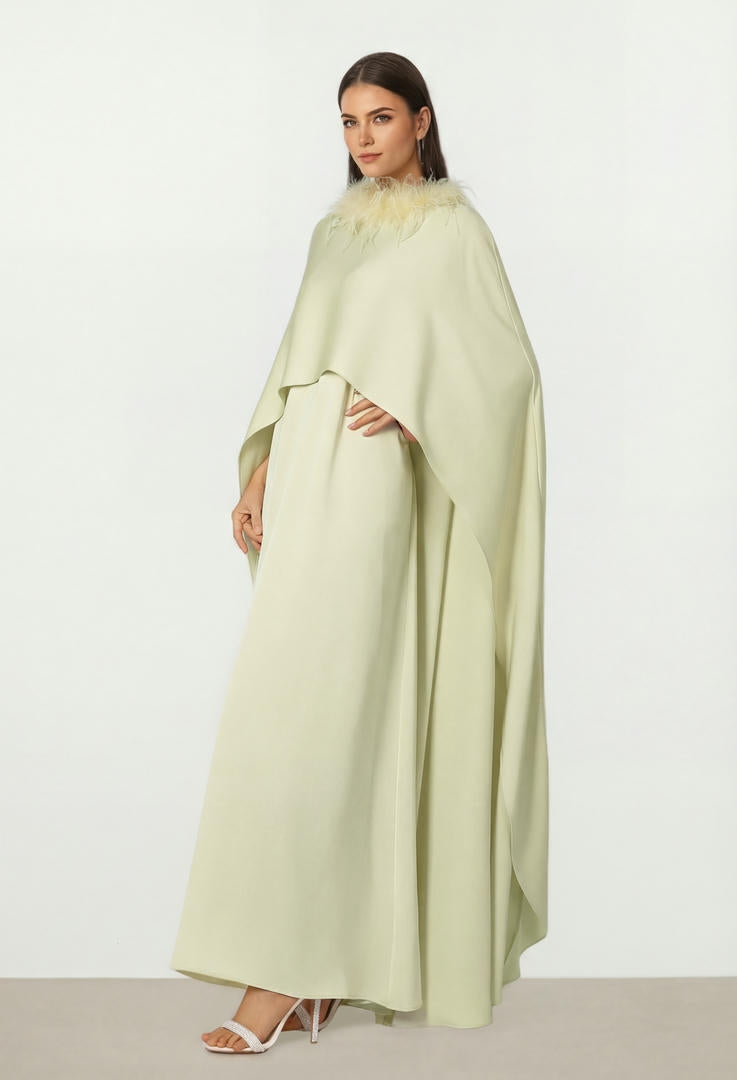 Feather Cape Kaftan