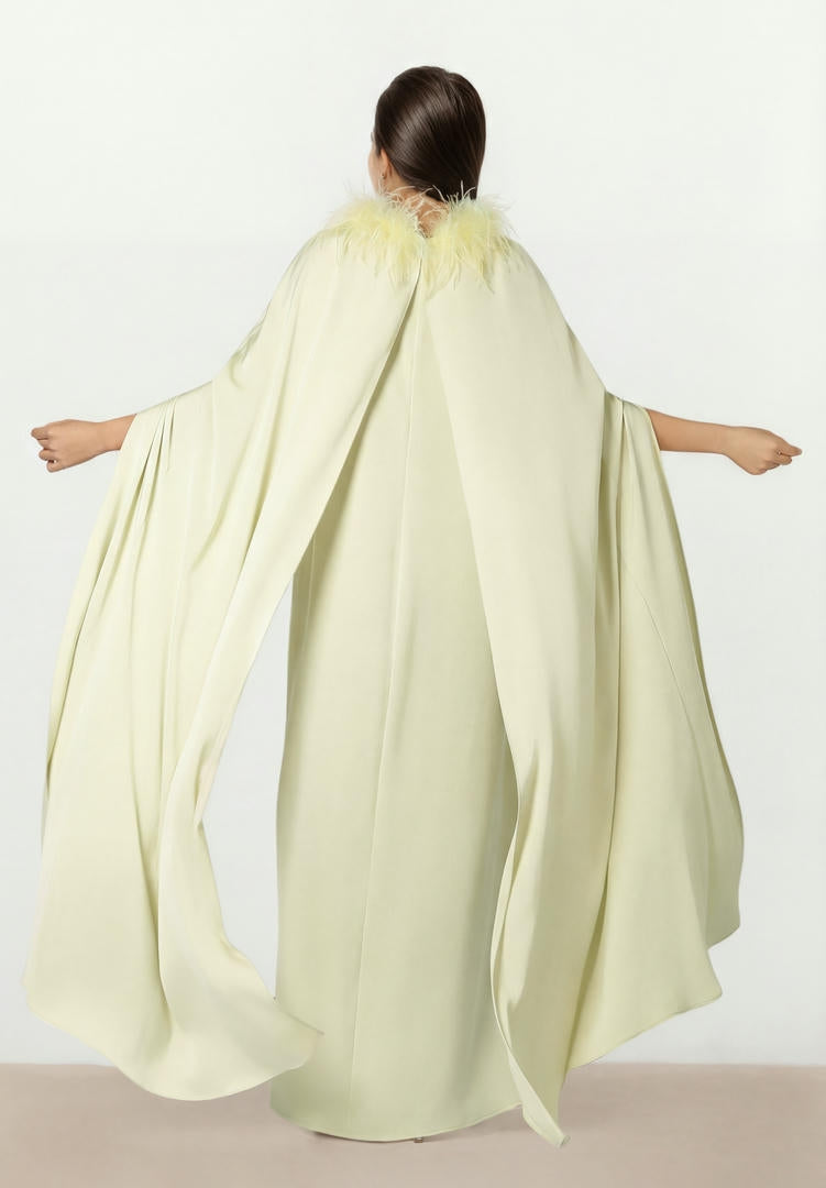Feather Cape Kaftan