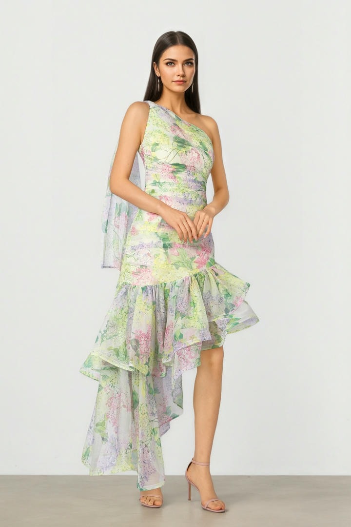 Ruffled Mini Dress