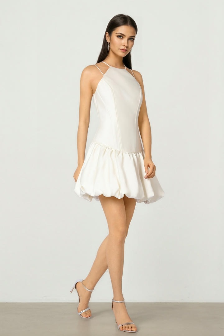 Halter Puffy Dress