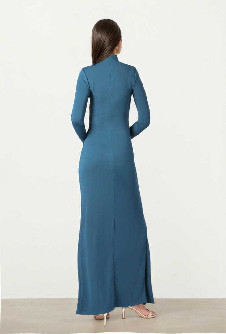 Blue Jersey Dress