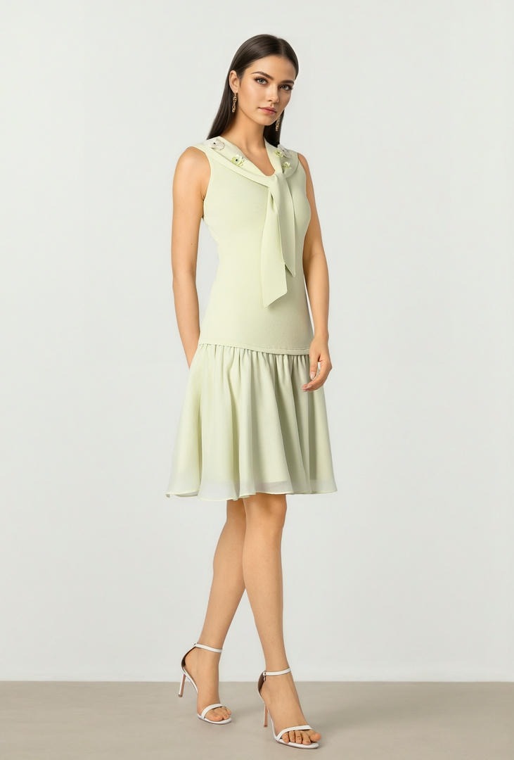 Mint Tieup Knit dress